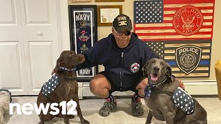 Veteran runs marathons to raise money for nonprofit Paws of War | News 12