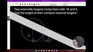 Common External Tangent of two Circles (2)