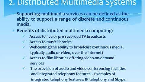 CS407 DistributedComputing Trends in Distributed Computing