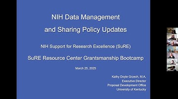 Session 4: NIH Data Management and Sharing Policy Updates