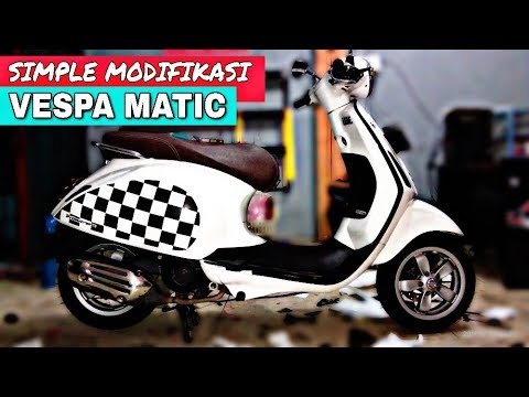 Vespa Matic Review Modifikasi Retro Style Pupu Otomotif Youtube