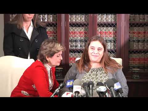 Gloria Allred's press conference representing teachers injured by the low attitude Delta fuel dump