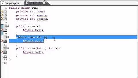Java Programming Tutorial   39   Multiple Constructors