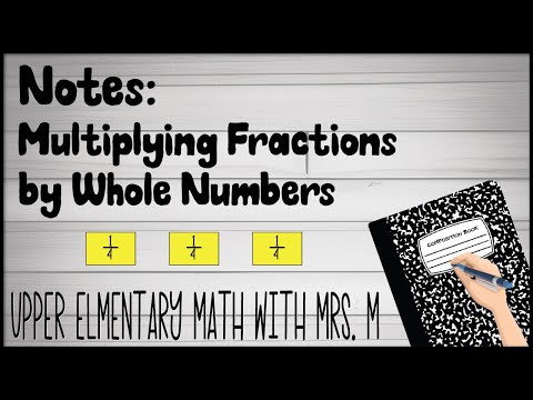Notes: Multiply Fractions by Whole Numbers
