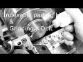 Indexable parting blade and dbit grinding