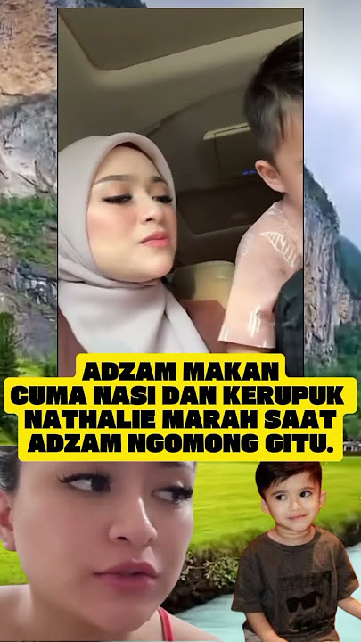 Nathalie marah saat Adzam bilang makan nasi   kerupuk #shortvideo #nathalieholscher #adzam #sule