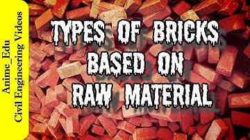 Different Types of Bricks Based on Raw Materials// Classification of Bricks //