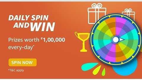 Amazon Daily Spin And Win Quiz Answers Today | 18 Aug 2021