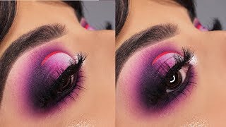 purple half cut crease 💜 eyeshadow tutorial