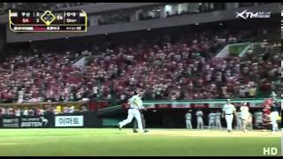 130803 vs두산 야구천재 최정!, 4년 연속 20홈런 달성