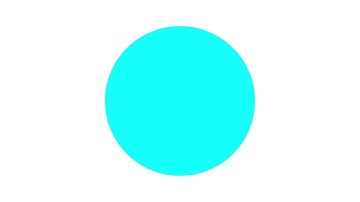 Cyan Circle White Background Scale Up