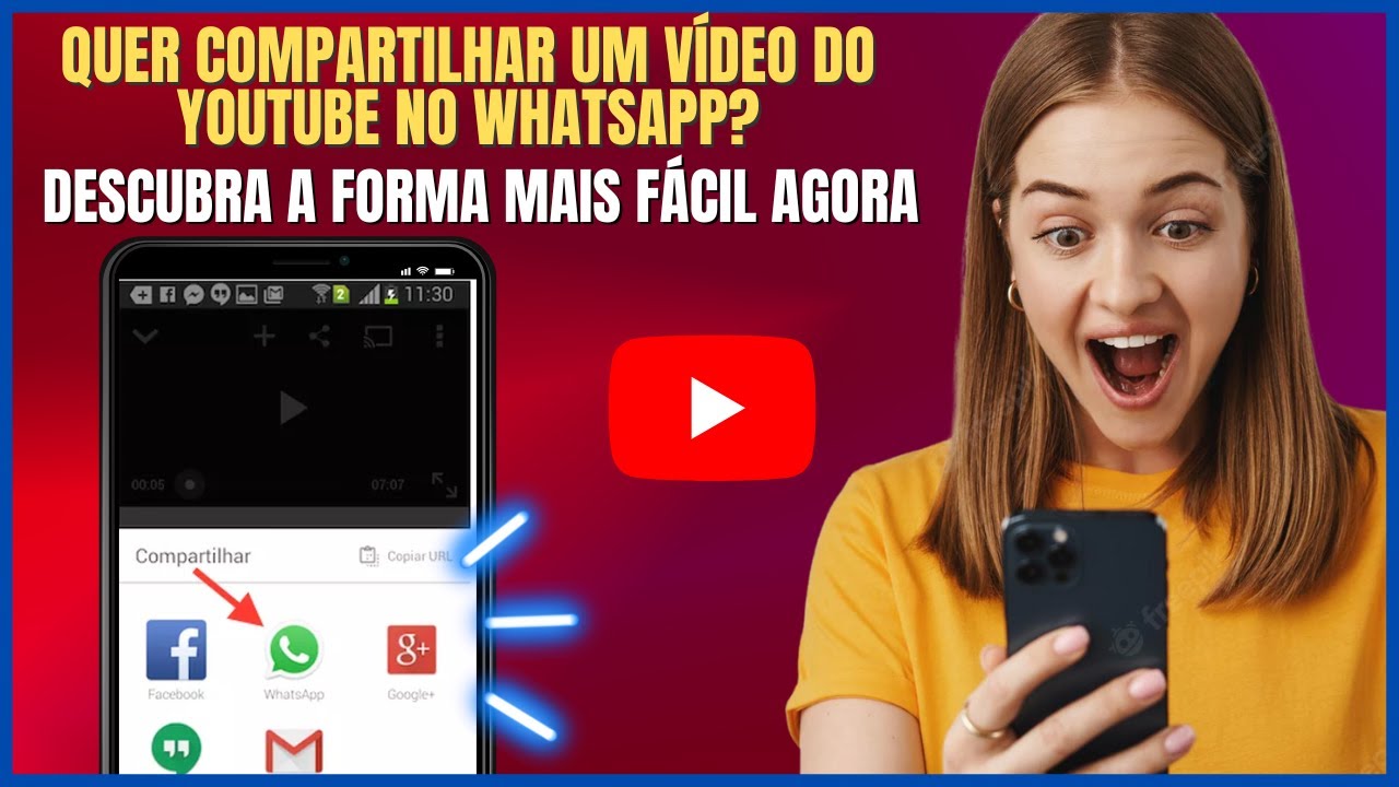 Como Compartilhar Vídeos do Youtube no Whatsapp YouTube