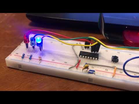 Pic16F676 Part 8 C programming Using Timer0 to control 3 LEDs at different frequencies