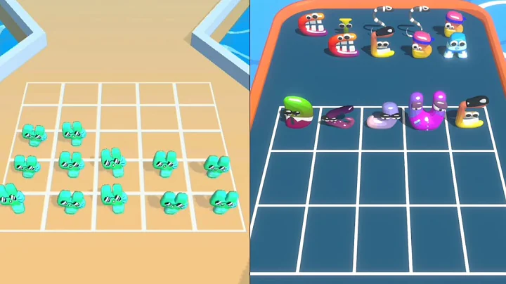 Number Run Merge 3D Math VS Merge ABC Letter