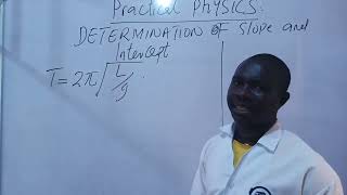 University practical physics (determination of slope and intercept from equations)