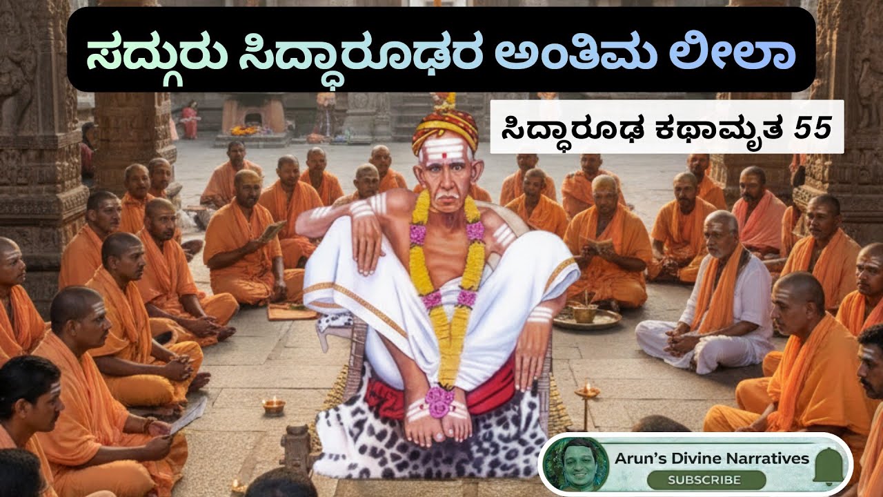 ಸಿದ್ಧಾರೂಢ ಕಥಾಮೃತ 55| ಸದ್ಗುರು ಸಿದ್ಧಾರೂಢರ ಕೊನೆಯ ದಿವಸಗಳು | ಅಂತಿಮ ಅಧ್ಯಾಯ # ...