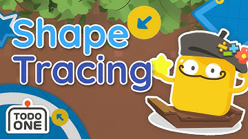 Shape Tracing 🖍️✏️  Math for Kids 💥 Todo Math