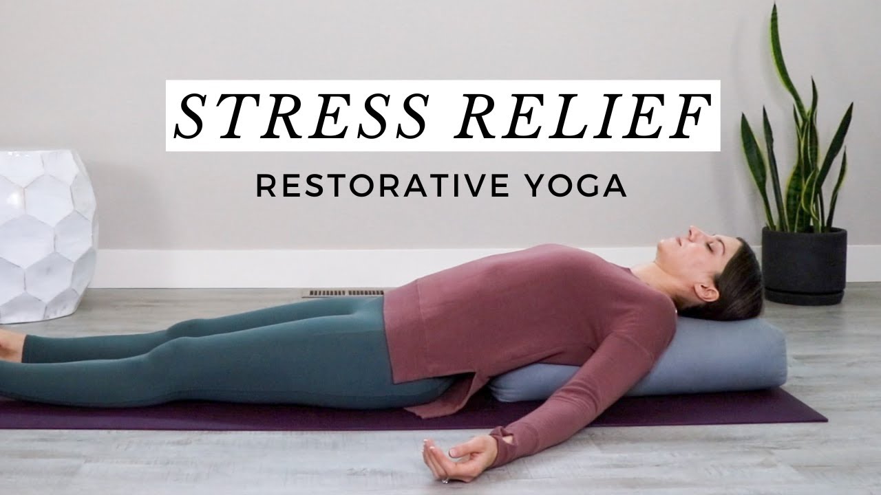 Restorative Bed Yoga Deep Hip Stretch | 30 Days Of Yoga - YouTube