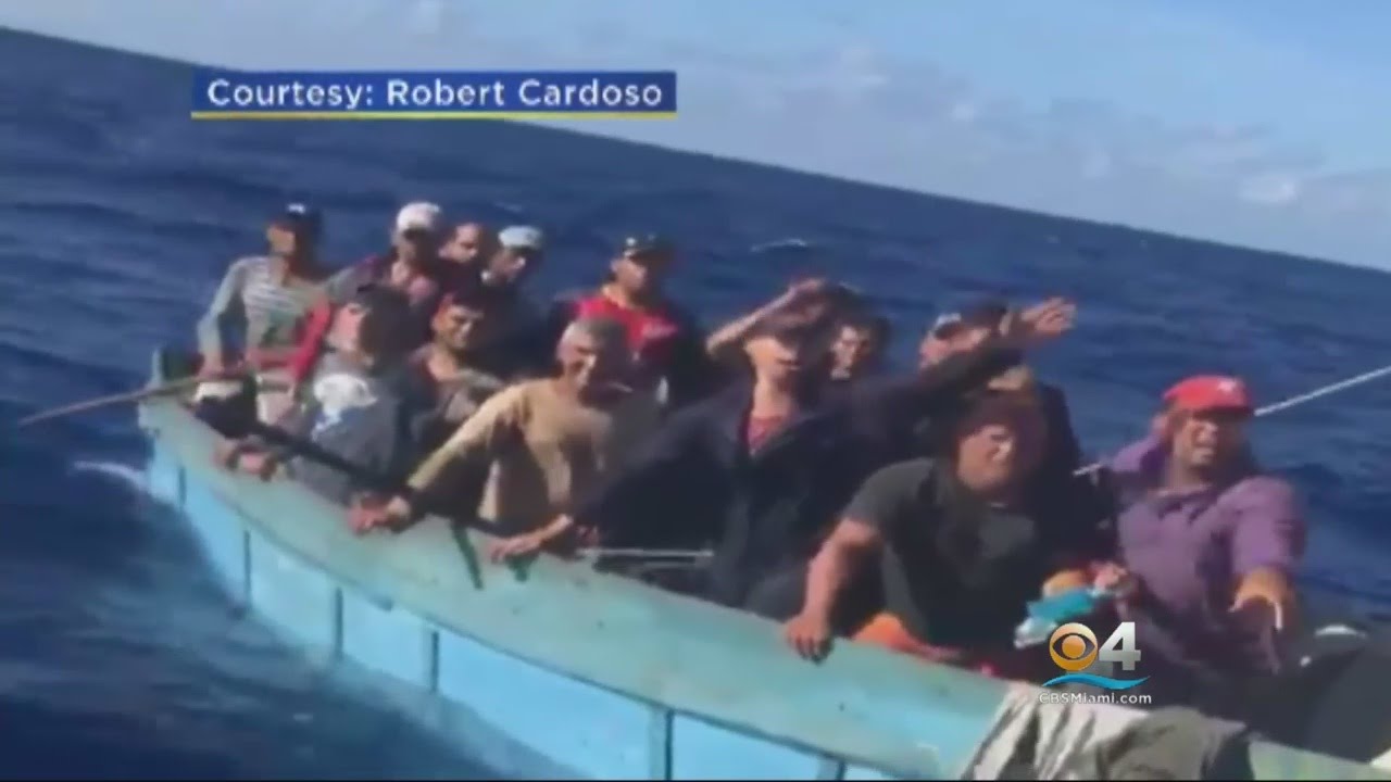 Exclusive Boaters Come Across Cuban Migrants Trying To Reach US Soil YouTube