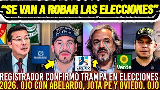 ALERTA: "SE VAN A ROBAR LAS ELECCIONES 2026". REGISTRADOR CONFIRMÓ MEGA TRAMPA URIBISTA FIN ABELARDO