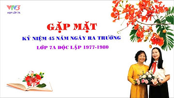 Gặp mặt kỷ niệm 45 năm ngày ra trường lớp 7A Độc Lập - Gang Thép - Thái Nguyên khóa (1977-1980)
