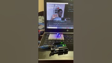 LED brightness control using gesture #python #arduino #opencvpython
