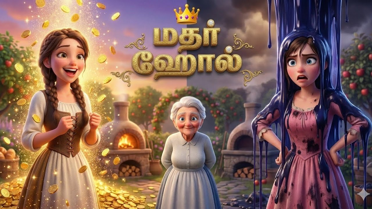அன்னை ஹோல் கதை | Mother Holle Tamil Story | Tamil Fairy Tales | MagicTale Kadhai