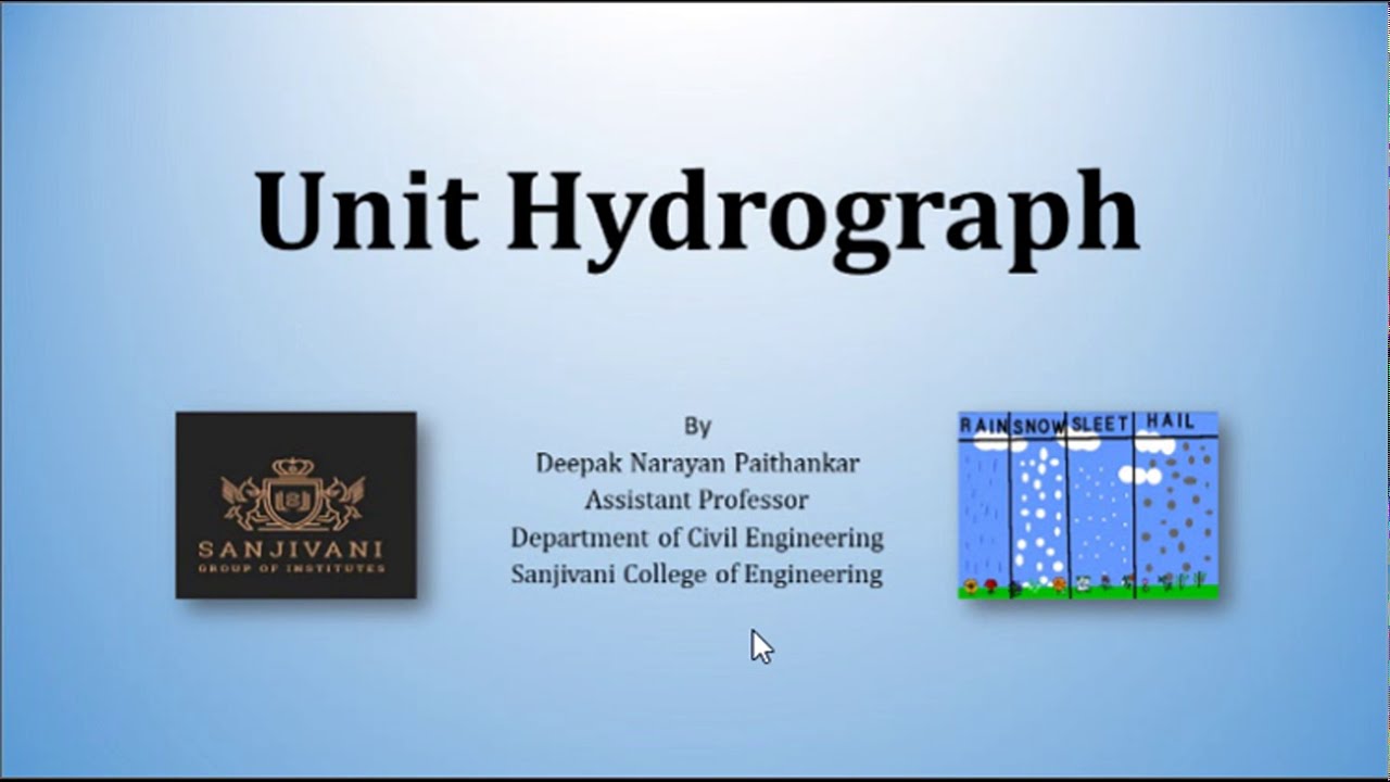 Theory of Unit Hydrograph - YouTube
