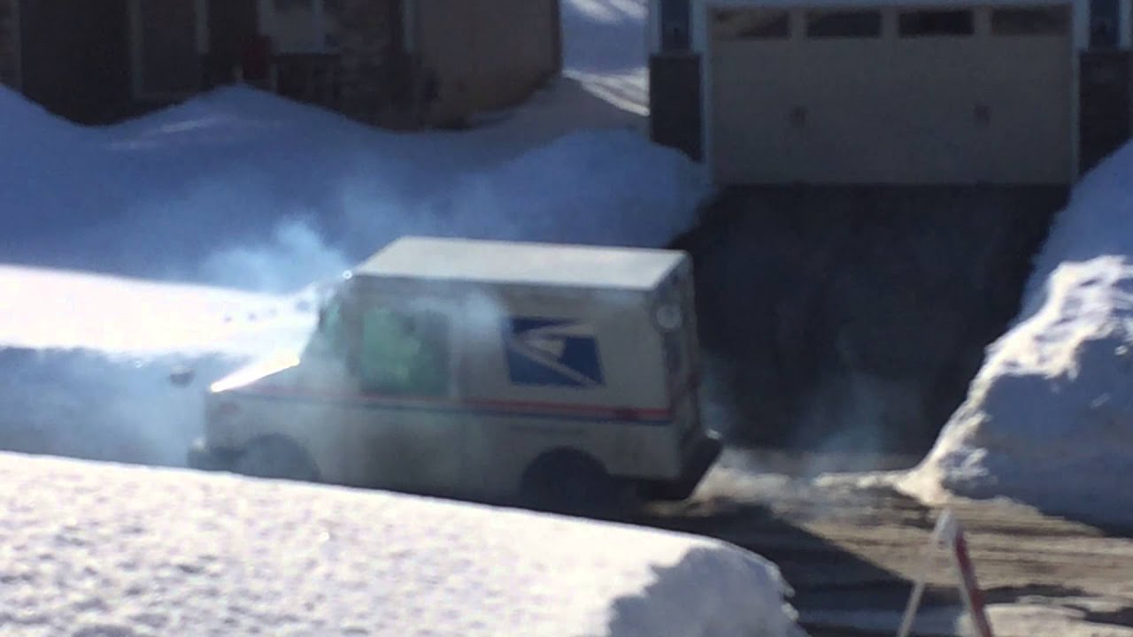 PostalTruck Burns Rubber - 3/8/14