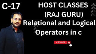 Relational operators:Logical operators in C programming
