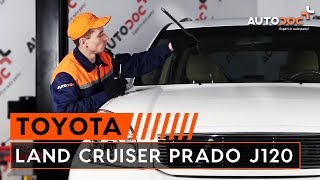 Zamenjavo Metlice brisalcev TOYOTA LAND CRUISER: navodila za uporabo