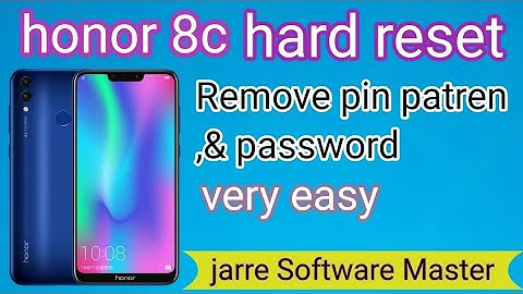 honor 8c password remove