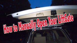 GMC Yukon Liftgate / Tailgate Won't Open, How to Open The Lift-gate Manually.