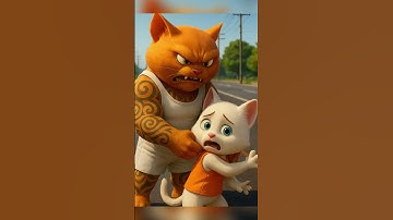 Mèo con trốn mẹ ra đường vẽ bậy và cái kết  #ai #cute #mèo #meow #cat #shorts