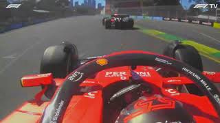 (UNSEEN FROM ONBOARDS) Max Verstappen's moment on the 2nd lap (Max Verstappen, Carlos Sainz)