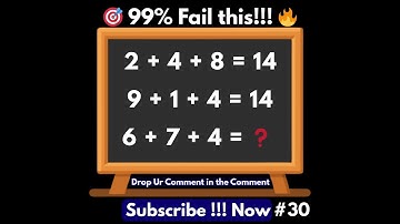 🔢 Math Puzzle Challenge – A Puzzle That Breaks Patterns 🔄🧩🔥 #MathPuzzleChallenge