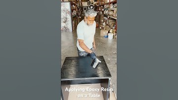 Applying Epoxy Resin on a table!