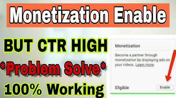 Youtube Channel Monetization Enabled Activated or Google Adsense CTR High Increasing Control | Hindi
