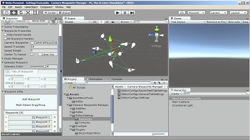 Advanced Controller Camera Waypoints Manager - Unity3d