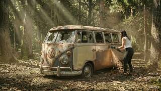 How I Turned an Abandoned Van into a Luxury Camper