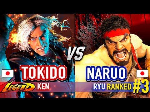 SF6 🔥 TOKIDO (Ken) vs NARUO (#3 Ranked Ryu) & WABIICHI (Ryu) 🔥 Street Fighter 6 High Level Gameplay