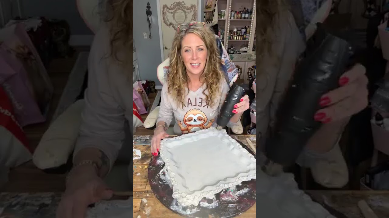 Before and after - vintage silver tray makeover