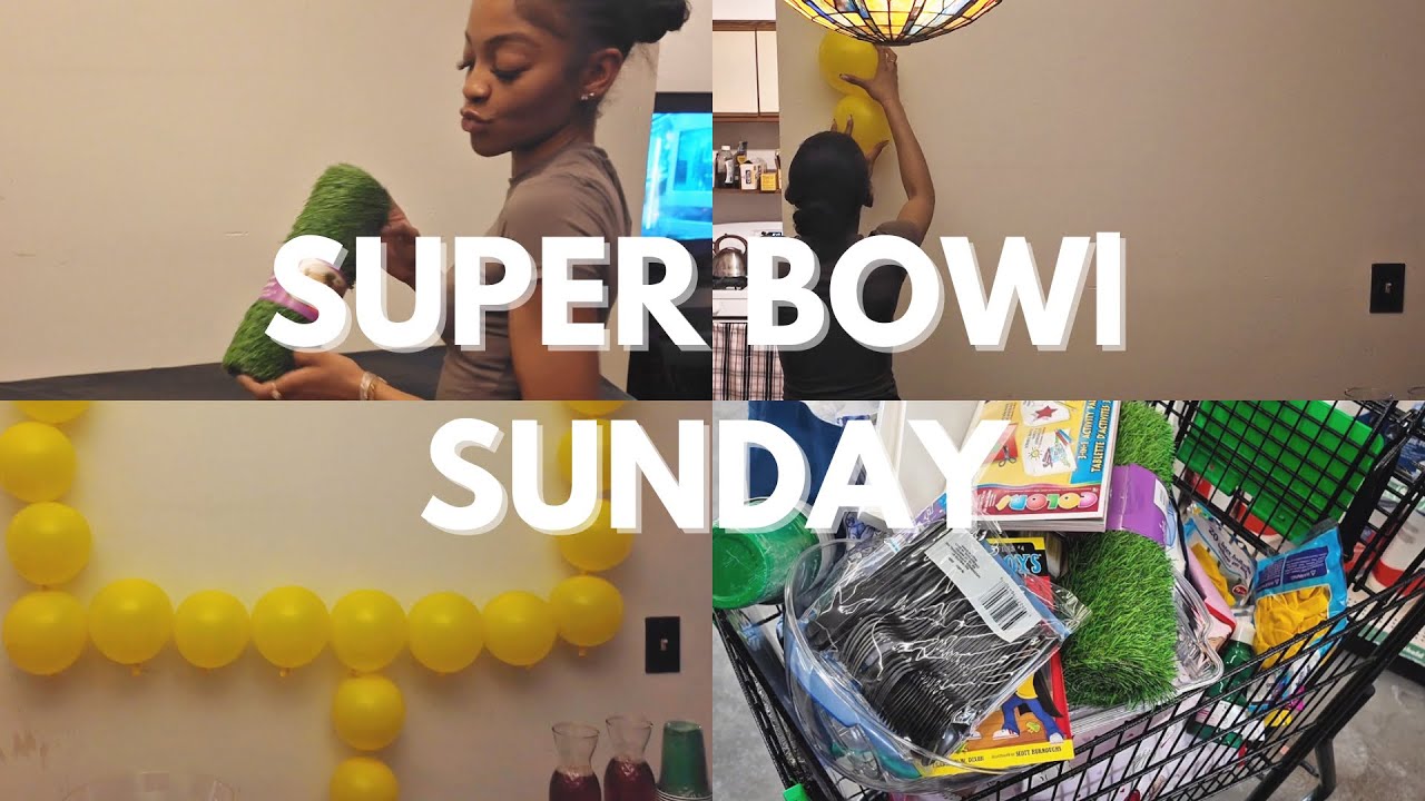 last minute super bowl prep | game day at home 🏈 - YouTube
