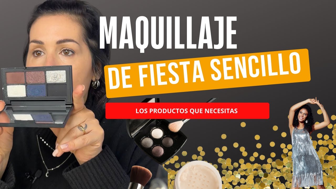 MAQUILLAJE PARA FIESTAS, paso a paso aprende hacerte un look elegante pero sencillo.