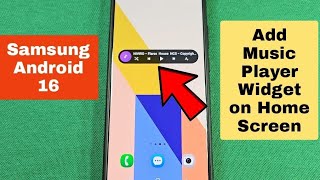 Add music player widget on Home Screen Samsung phone  screenshot 3