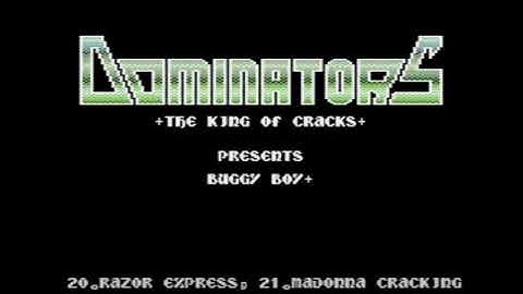 C64 Commodore 64 Dominarors Buggy Boy Cracktro Crack Intro
