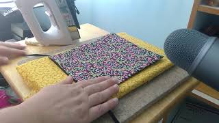Ironing and pressing fabric ASMR Sew Soft