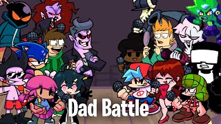FNF Dad Battle but Every Turn a Different Cover is Used