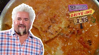 Guy Eats 'RIDICULOUS' Lobster Ravioli | Diners, Driveins and Dives with Guy Fieri | Food Network