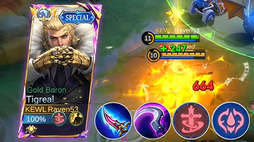 TIGREAL FIGHTER BEST DUIDE TO RANK UP FASTER IN 2024 | BUILD TOP 1 GLOBAL TIGREAL | MOBILE LEGENDS